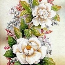 Схема вышивки «цветы»