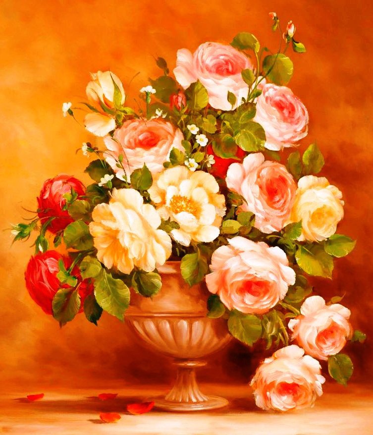 цветы - букет, натюрморт, , цветы, романтика, природа - оригинал