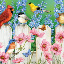 Схема вышивки «Летом в саду»