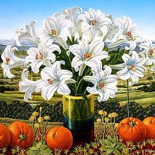 Схема вышивки «Прекрасные лилии»