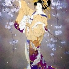 Схема вышивки «Гейша»