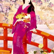 Схема вышивки «Гейша»