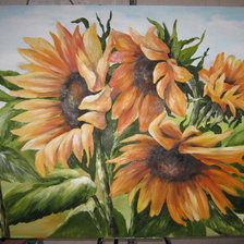 Схема вышивки «подсолнухи»