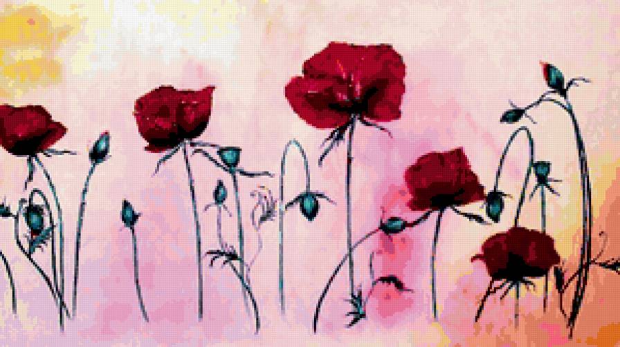 МАКИ - цветы - предпросмотр