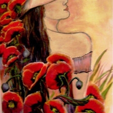 Схема вышивки «ЖЕНЩИНА-ЛЕТО»