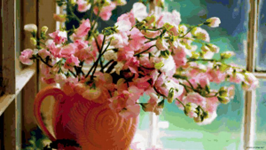 №244729 - ваза, цветы, букет - предпросмотр