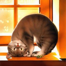 Схема вышивки «кошки»