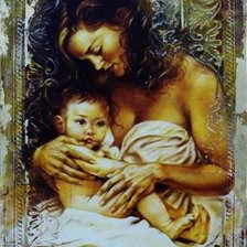 Схема вышивки «Janice Darr Cua ''Мать и дитя''»