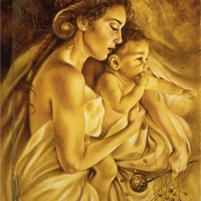 Схема вышивки «Janice Darr Cua ''Мать и дитя''»