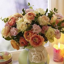 Схема вышивки «розы»