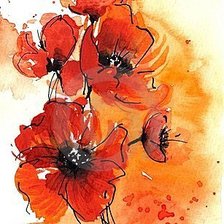 Схема вышивки «акварель»