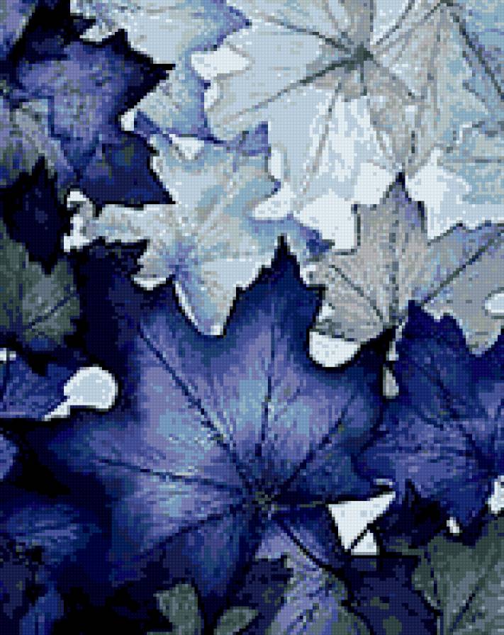 детский рисунок - листья, кленовые - предпросмотр