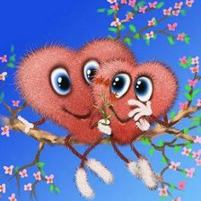 Схема вышивки «сердечки»