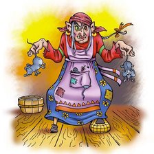 Схема вышивки «бабка-яга»