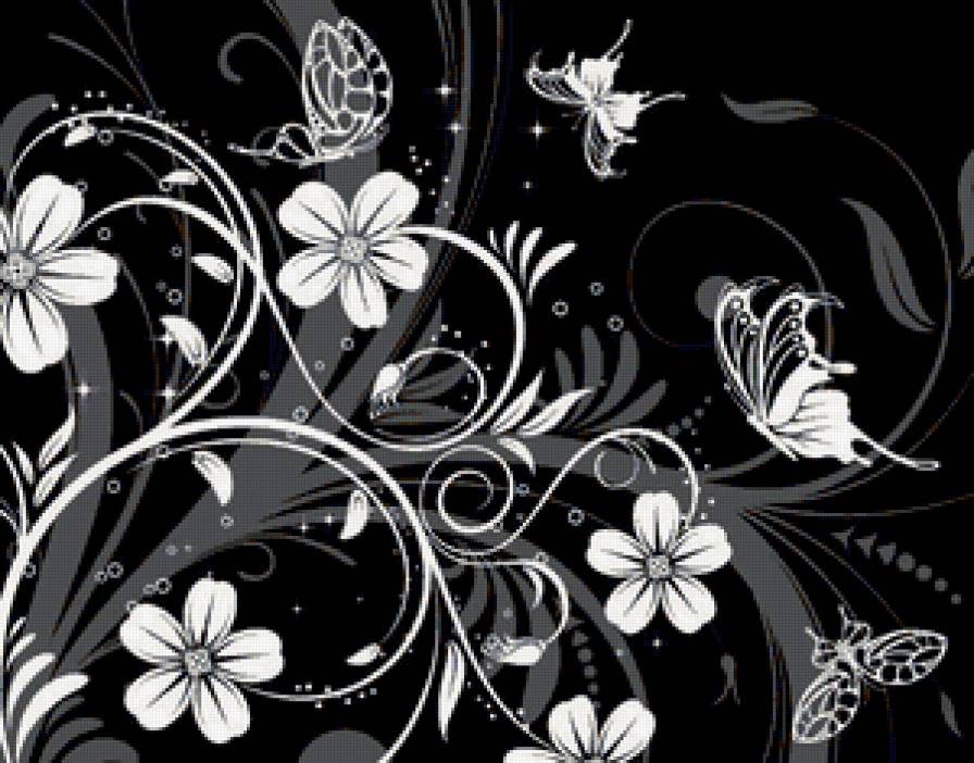 №245430 - узор, монохром - предпросмотр