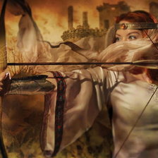 Схема вышивки «Лучница»