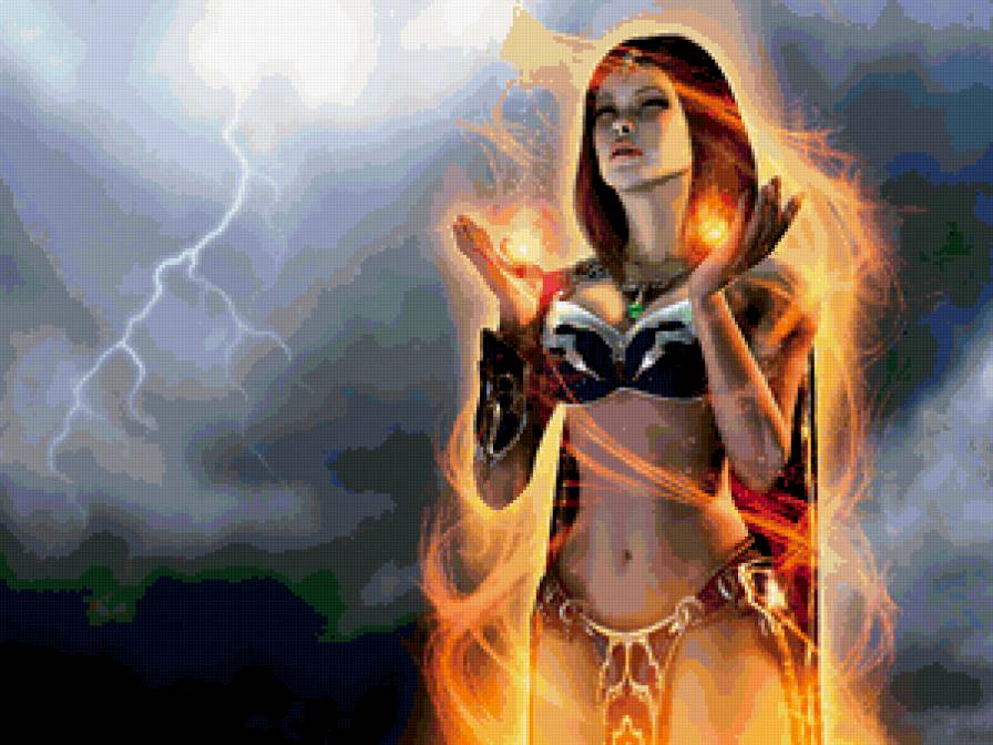 ЖЕНСКИЙ ОБРАЗ - женщины мира, огненная девушка - предпросмотр