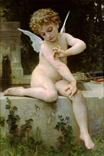 Схема вышивки «амур»