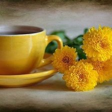 Схема вышивки «чашечка чая»