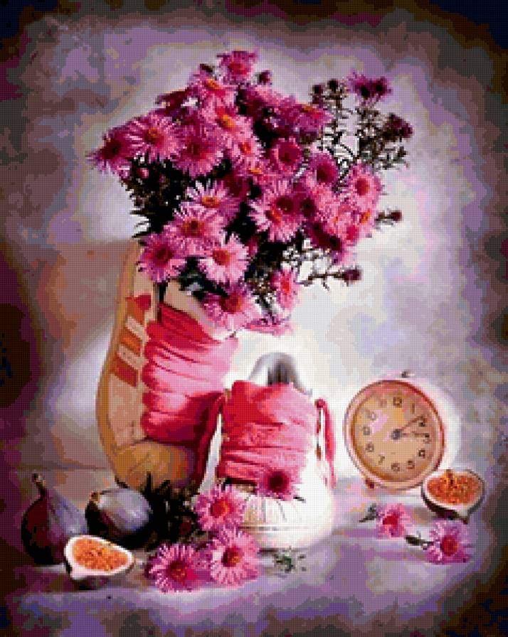 натюрморт - цветы, натюрморт - предпросмотр