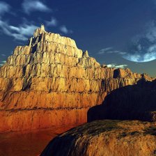 Схема вышивки «гора»