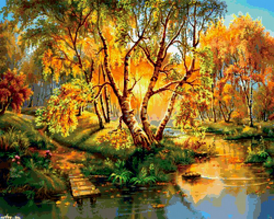 пейзаж - закат, пейзаж, природа - предпросмотр