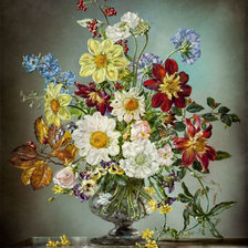 Схема вышивки «Цветы»