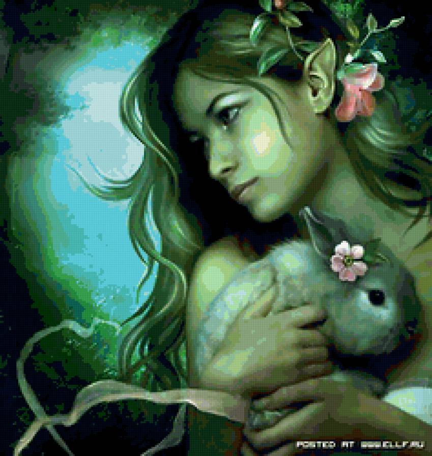 №246059 - нежность, девушка, забота, фэнтези - предпросмотр