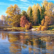 Схема вышивки «Пейзаж»