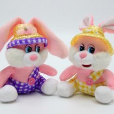 Схема вышивки «зайки»