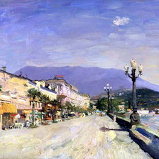 Схема вышивки «Набережная.»