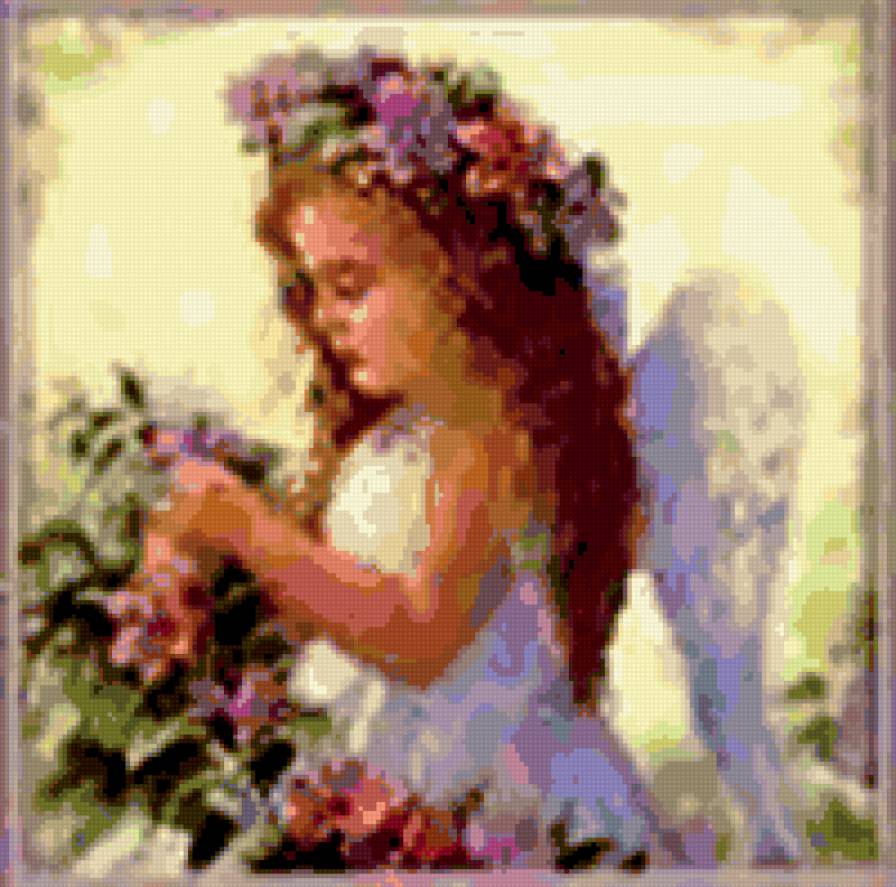 цветочный ангел - предпросмотр