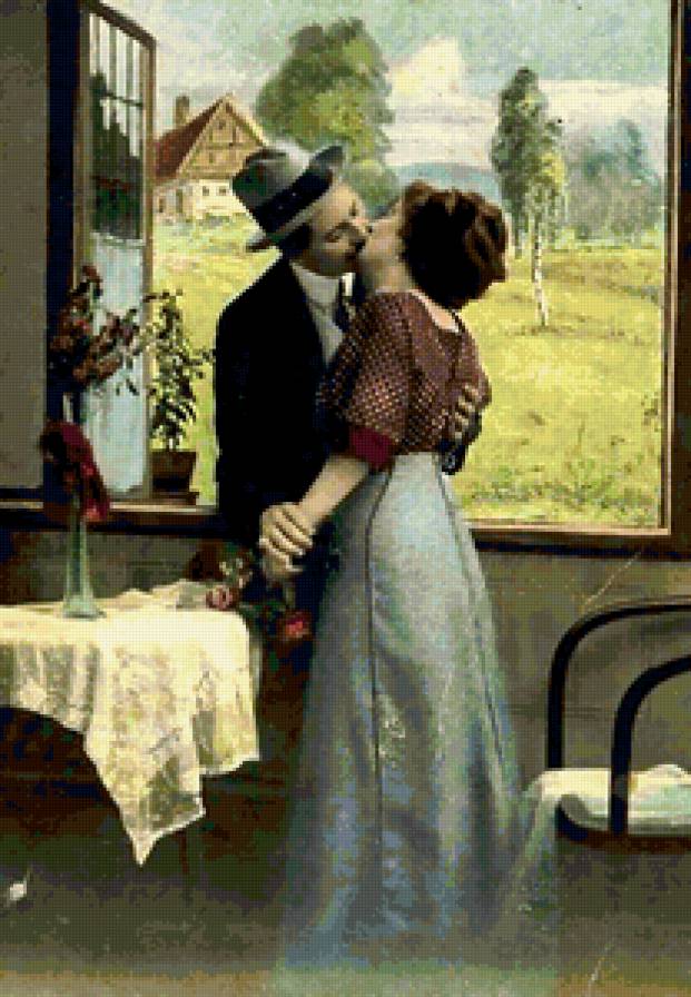 Встреча - женщина, романтика, мужчин, любовь, пара, свидание - предпросмотр