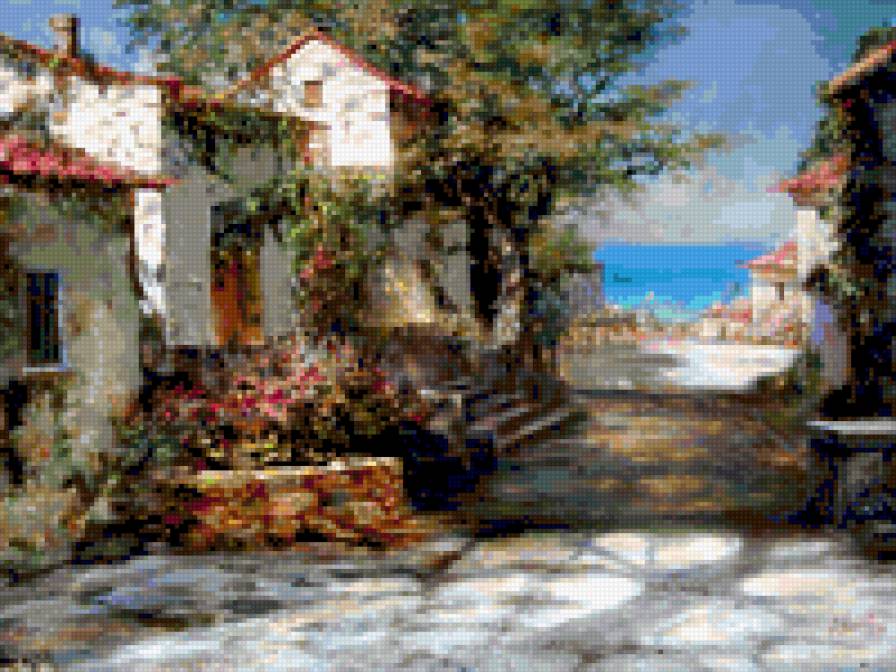 Дом у моря - курорт, море, дом - предпросмотр