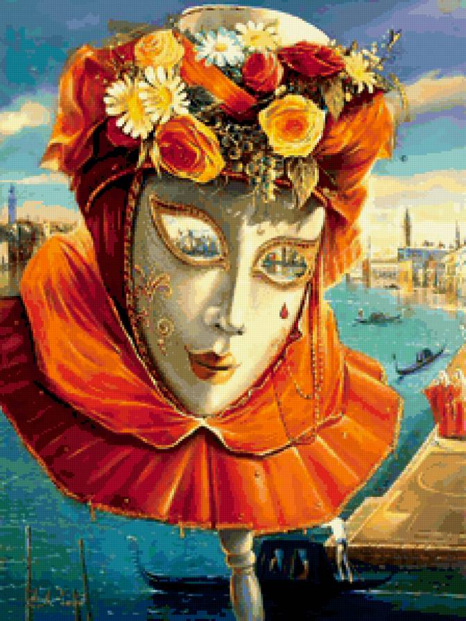 Венецианская маска - венеция, карнавал, маска - предпросмотр