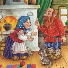 Схема вышивки «дед да баба»