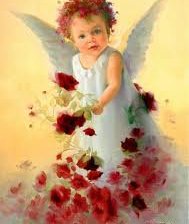 Схема вышивки «ангел»