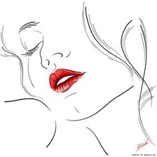 Схема вышивки «девушка»