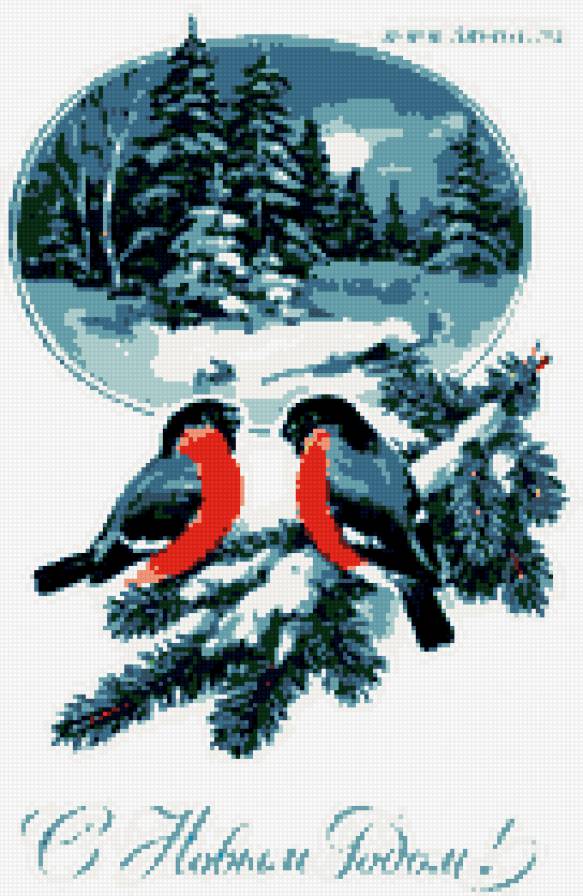 снегири - новый год, птицы, лес - предпросмотр