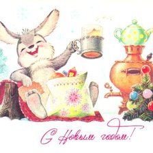 Схема вышивки «зайчик»