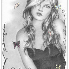 Схема вышивки «красота женщины»