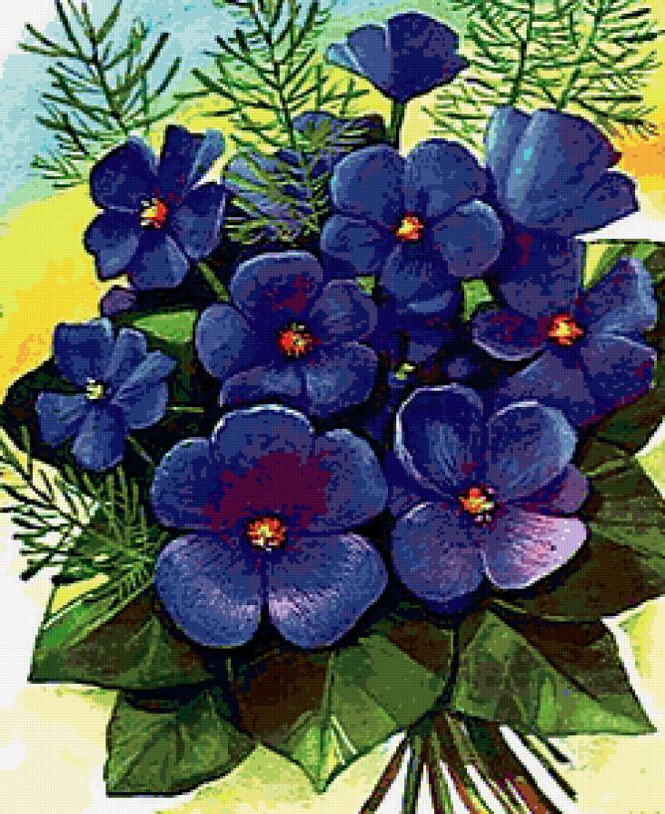 Фиалки - фиалки - предпросмотр