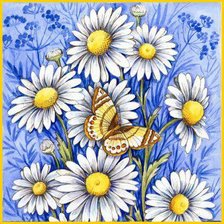 Схема вышивки «цветы»