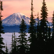 Схема вышивки «Горы»