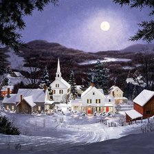 Схема вышивки «зимняя ночь»