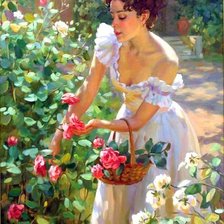 Схема вышивки «портрет»