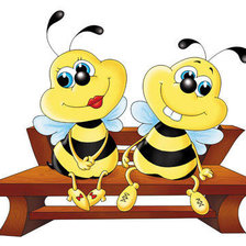 Схема вышивки «пчелки»