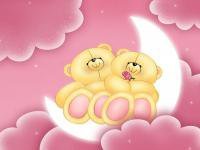 Схема вышивки «мишки на луне»