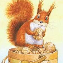 Схема вышивки «белочка»