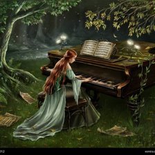 Схема вышивки «играет музыку»